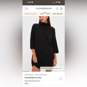 Tuckernuck Noir Vivianne Dress POMANDER PLACE